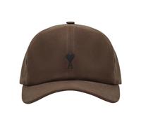 Ami Paris - Casquette Quota avec broderie logo - Homme - Accessoires - Brun - Taille: ONE Size