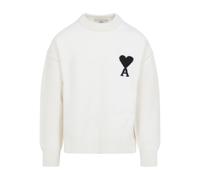 Ami Paris - Casual Crewneck Sweater - Homme - Pulls - Blanc - Taille: XL