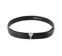 Ami Paris - Ceinture Ami De Coeur Boucle 25mm - unisex - Accessoires - Noir - Taille: 85 CM