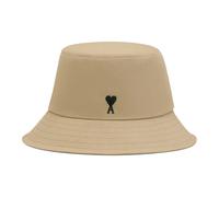 Ami Paris - Chapeau bob Ami De Coeur brodé - Homme - Accessoires - Beige - Taille: 60 CM