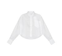 Ami Paris - Chemise avec logo - Femme - Blouses et Chemises - Blanc - Taille: 36 FR