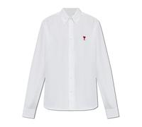 Ami Paris - Chemise avec Logo - Femme - Blouses et Chemises - Blanc - Taille: 46 FR
