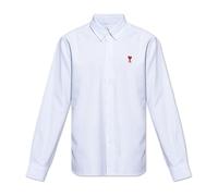 Ami Paris - Chemise avec Logo - Homme - Chemises - Bleu - Taille: M