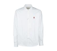 Ami Paris - Chemise Boutonnée Ami de Coeur - Homme - Chemises - Blanc - Taille: M