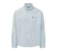 Ami Paris - Chemise Coupe Boxy - Homme - Chemises - Bleu - Taille: 2XS