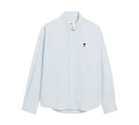 Ami Paris - Chemise en Coton Bleu Clair Aw25 - Homme - Chemises - Bleu - Taille: XL
