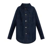 Ami Paris - Chemise en denim oversize - Femme - Blouses et Chemises - Bleu - Taille: 38 FR