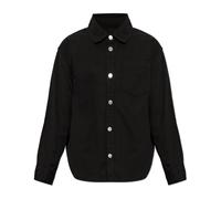 Ami Paris - Chemise en jean avec logo brodé - Homme - Chemises - Noir - Taille: S