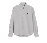 Ami Paris - Chemise Rouge avec Cœur Brodé et Boutons - Homme - Chemises - Multicolore - Taille: M