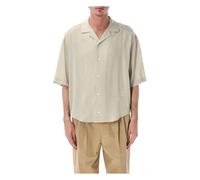 Ami Paris - Chemise Coupe Asymétrique - Homme - Chemises - Beige - Taille: L