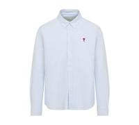 Ami Paris - Chemise avec logo - Homme - Chemises - Bleu - Taille: M