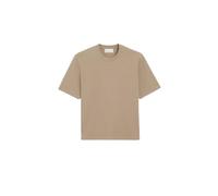 Ami Paris - Coeur Embossed Boxy T-shirt - unisex - Tops - Beige - Taille: 40 FR