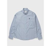 AMI Paris CONTRASTED AMI DE COEUR BUTTON DOWN COLLAR CLASSIC FIT SHIRT men Longsleeves blue taille: S