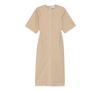 Ami Paris - Cotton Long Fitted Dress - Femme - Robes - Beige - Taille: 36 FR