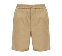 Ami Paris - Cotton Shorts With Pockets - Homme - Shorts - Brun - Taille: S