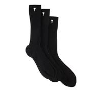 Ami Paris - Cotton Three Pack Ami De Coeur Socks - unisex - Sous-vêtements - Noir - Taille: M