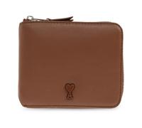 Ami Paris - De Coeur Compact Wallet - unisex - Accessoires - Brun - Taille: ONE Size