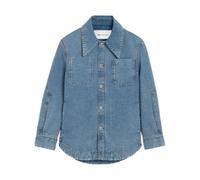 Ami Paris - De Coeur Denim Worker Overshirt - Homme - Vestes - Bleu - Taille: S
