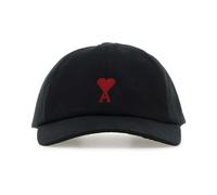 Ami Paris - De Coeur Embroidery Cap - unisex - Accessoires - Noir - Taille: ONE Size