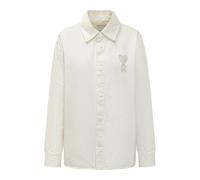 Ami Paris - De Coeur Overshirt - Femme - Blouses et Chemises - Beige - Taille: 34 FR