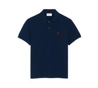 Ami Paris - De Coeur Polo - Homme - Tops - Bleu - Taille: S