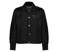 Ami Paris - De Coeur Stud Buttoned Jacket - Femme - Vestes - Noir - Taille: 42 FR