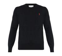 Ami Paris - De Coeur Wool Sweater - Homme - Pulls - Noir - Taille: L