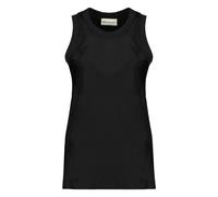 Ami Paris - Débardeur Effet Satiné - Femme - Tops - Noir - Taille: 36 FR