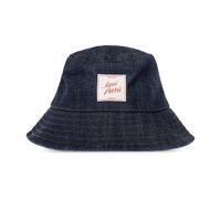 Ami Paris - Denim Label-Detail Bucket Hat - unisex - Accessoires - Bleu - Taille: 60 CM