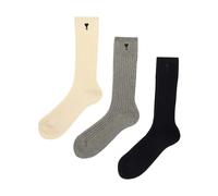 Ami Paris - Ensemble Chaussettes Cœur Brodé - Homme - Sous-vêtements - Multicolore - Taille: S