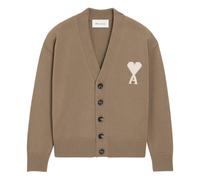 Ami Paris, Femme, Pulls, Beige, Taille: 44 FR Quota Cardigan