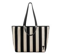 Ami Paris, Femme, Sacs, Multicolore, Taille: ONE Size Toile Ray de Coeur Shopping Bag