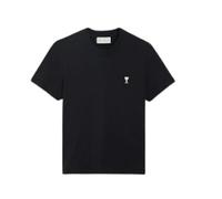Ami Paris, Femme, Tops, Noir, Taille: 38 FR De Coeur Cropped T-shirt
