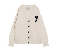 Ami Paris - Gilet Court Sweaters - Homme - Pulls - Blanc - Taille: M