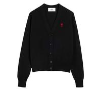 Ami Paris - Gilet décontracté en laine noire - Femme - Pulls - Noir - Taille: 40 FR