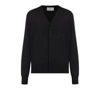 Ami Paris - Gilet en laine avec logo brodé - Homme - Pulls - Noir - Taille: XL