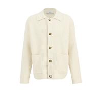 Ami Paris - Gilet en maille avec boutons de marque - Homme - Pulls - Beige - Taille: M