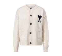 Ami Paris - Gilet Oversize en Laine - Femme - Pulls - Beige - Taille: 40 FR