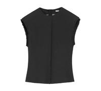 Ami Paris - Haut sans Manches avec Détails Bords Franches - Femme - Vestes - Noir - Taille: 38 FR