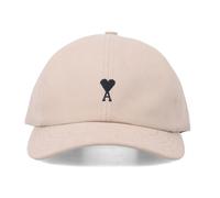 Ami Paris, Homme, Accessoires, Beige, Taille: ONE Size De Coeur Embroidery Cap