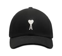 Ami Paris, Homme, Accessoires, Noir, Taille: ONE Size De Coeur Cap