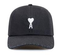 Ami Paris, Homme, Accessoires, Noir, Taille: ONE Size De Coeur Felt Cap