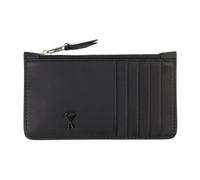 Ami Paris, Homme, Accessoires, Noir, Taille: ONE Size Porte-cartes zippé