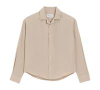 Ami Paris, Homme, Chemises, Beige, Taille: 3XL Chemise Boxy Manches Longues