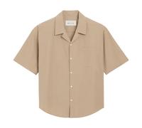 Ami Paris, Homme, Chemises, Beige, Taille: XL Short Sleeve Boxy Shirt