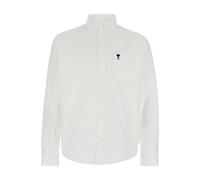 Ami Paris, Homme, Chemises, Blanc, Taille: XL Quota Boxy Long Sleeve Shirt