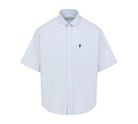 Ami Paris, Homme, Chemises, Bleu, Taille: 2XL Boxy Short Sleeve Shirt