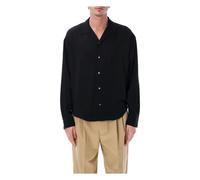 Ami Paris, Homme, Chemises, Noir, Taille: XL Boxy Embroidered Shirt