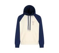 Ami Paris, Homme, Sweatshirts et sweats à capuche, Blanc, Taille: M Boxy Fit Sweat à capuche With Ami de Coeur Knitted Patch