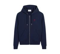 Ami Paris, Homme, Sweatshirts et sweats à capuche, Bleu, Taille: S Navy Cotton Ami de Coeur Sweat à capuche